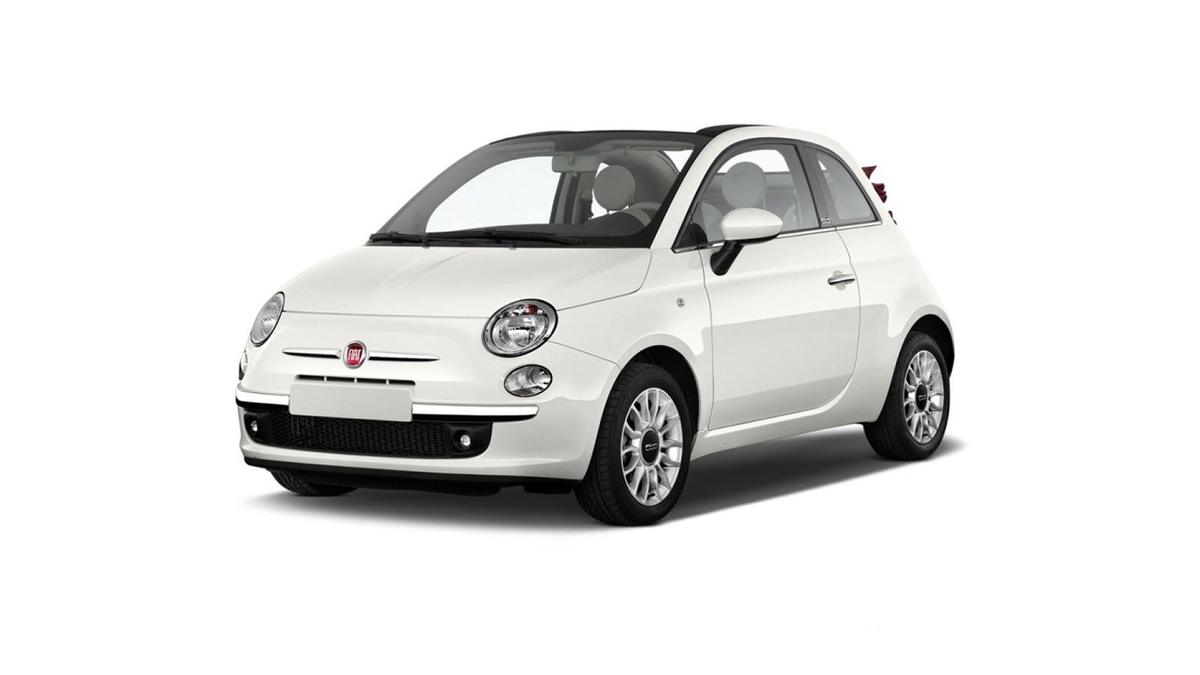 Fiat 500 Cabrio Automatic available to rent in Rhodes
